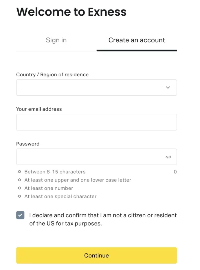 Account Registration Process